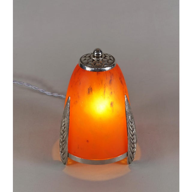 Charles Schneider French Art Deco Table Lamp by E. Val & Charles Schneider 1920s France For Sale - Image 4 of 11