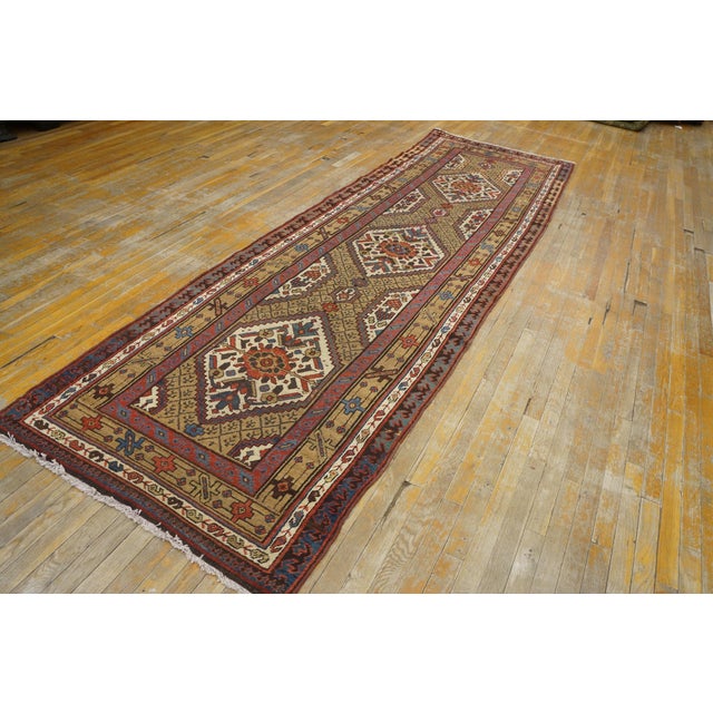 Antique Persian Serab rug, size: 3'5" x 12'5".