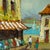 Impressionist Streetscape Original Oil on Canvas Painting Circa 1950s, Framed For Sale - Image 4 of 12