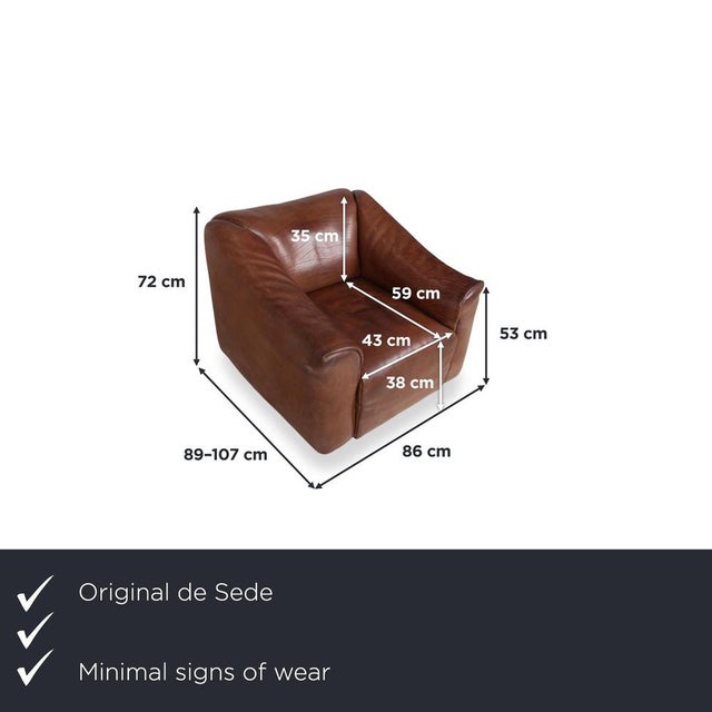 The de Sede DS-47 armchair is a true icon of Swiss furniture design and the epitome of rustic high-end luxury. Finished in...