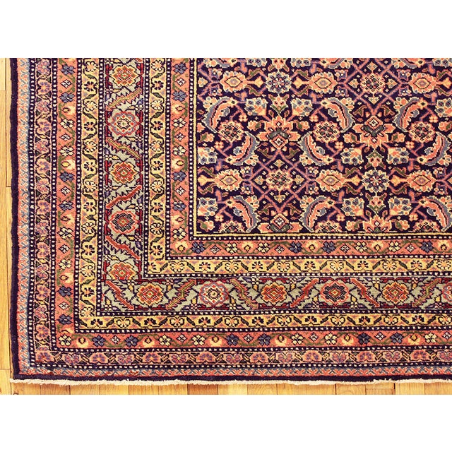Red Antique Persian Tabriz Oriental Carpet in Room Size with Herati Design For Sale - Image 8 of 12