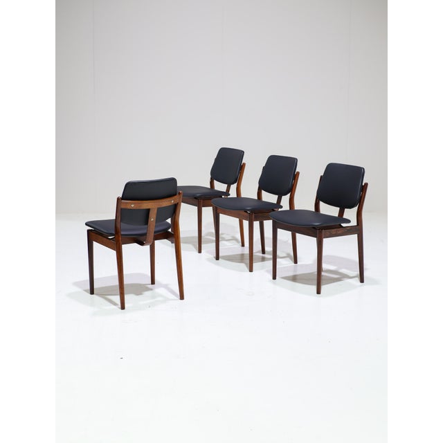 Dining Chairs by Arne Vodder for Sibast, Denmark, 1960s, Set of 4 For Sale - Image 13 of 13