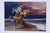1990s Gil Bruvel "Sunset Tango" Hand Signed and Numbered Limited Edition 50/500 Unframed Matted Lithograph Excellent Condition For Sale