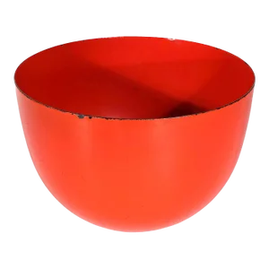 Kaj Franck Arabia Finel Finland Red Enamel Bowl C 1960's