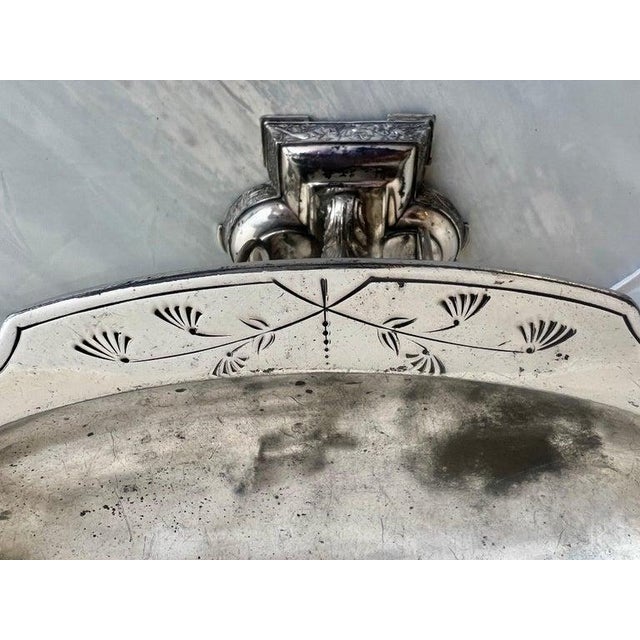 Early 20th Century Ornate Wilcox Silver Plate Serving Dish, Late Victorian, Angels, Usa For Sale - Image 9 of 15