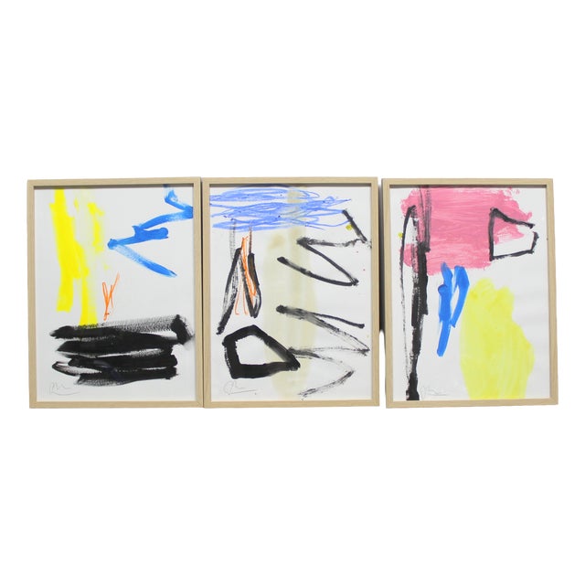 Lola Galanes, Compositions, Drawings, Set of 3 For Sale