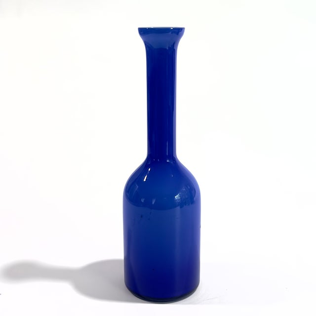 Jewel-Toned Glass Bottle Vase Curation - Group of 5 For Sale In Miami - Image 6 of 17