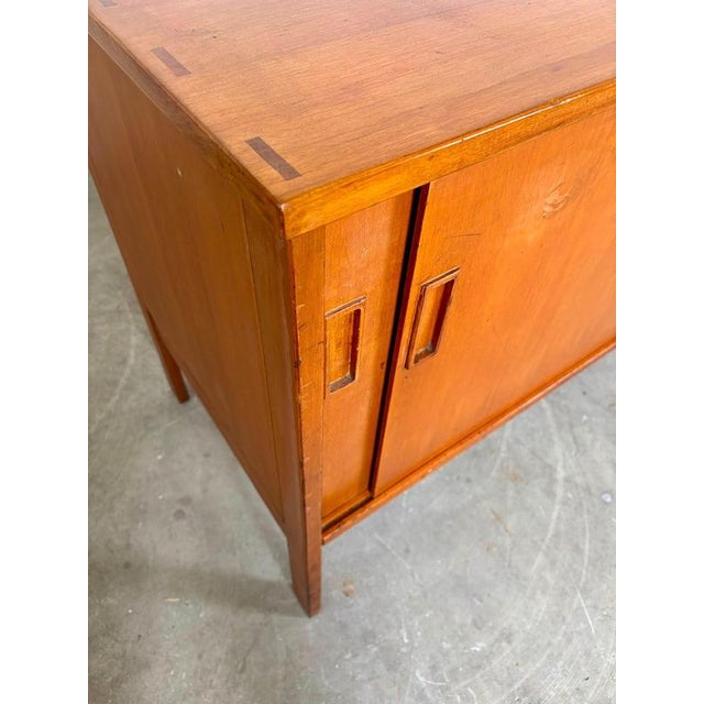 Teak Sideboard with Sliding Doors by Gianfranco Frattini, 1957 For Sale - Image 9 of 12