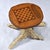 Hand made live edge chess and cribbage gaming table on a finished tree stump. This incredible work of art comes complete...