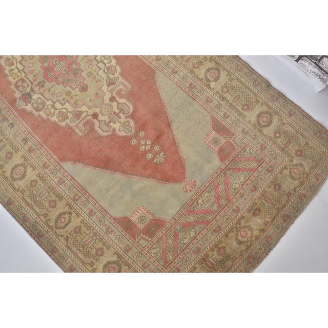 1960s Turkish Wool Handknotted Area Carpet For Sale In Phoenix - Image 6 of 7