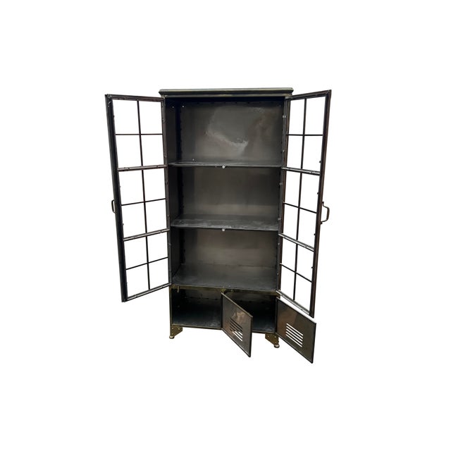 2010s Industrial Locker Style Cabinet Shelf For Sale - Image 5 of 15