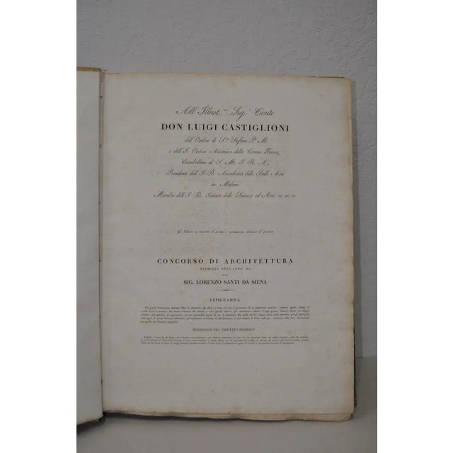 Paper C.1825 Award Winning Architecture Engravings of Milan, Italy For Sale - Image 7 of 11