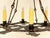 Gold Spanish Revival Hand Forged Gilt Iron 4 Lite Chandelier- Circa 1930 For Sale - Image 8 of 11