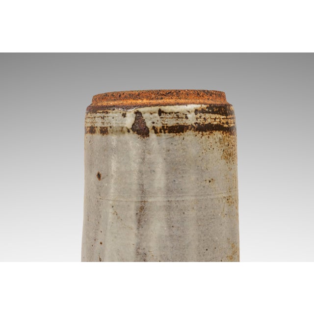 Large Mid-Century Japanese Modern Stoneware Studio Pottery Glazed Vase / Vessel, Japan, C. 1970s For Sale - Image 12 of 15