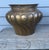 Metal Mid-Century Italian Hammered Brass Swirl Jardinière by Egidio Casagrande - Model 1010 For Sale - Image 7 of 12