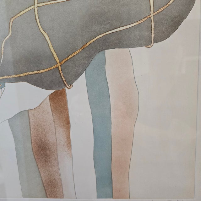 Vintage Charlotte Reine "Le Voyageur" Artist Proof Number Iv/XXV Limited Edition Signed and Numbered For Sale - Image 13 of 15