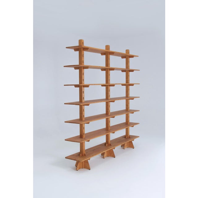 Free-Standing Bookshelf in Elm, 1990s For Sale - Image 11 of 11