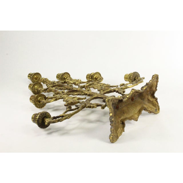 Seven-Light Figural Brass Candelabra Withe Jolly Dancers & Musicians For Sale - Image 14 of 15