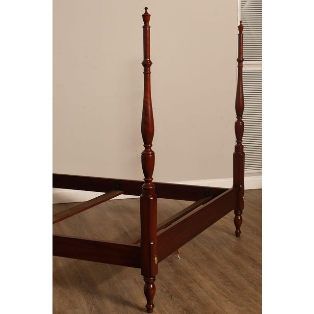 Henkel Harris Solid Cherry Queen Four Poster Bed For Sale - Image 10 of 18