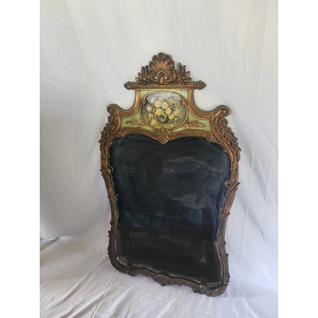 1940s Hand Painted Mirror For Sale - Image 12 of 12