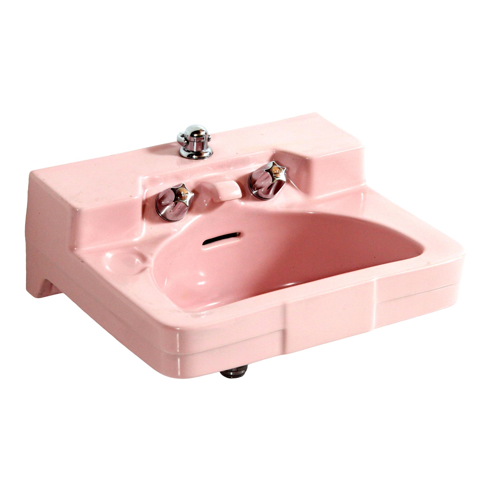 Vintage Mid Century Modern Henry Dreyfuss for Crane Pink Porcelain