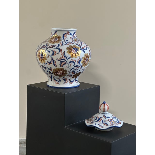 Decorative Vase with Lid in Porcelain from Manifattura Artistica Le Porcellane, Florence, 1950s For Sale - Image 4 of 6