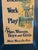 1920s Grand-Scale 30x17 1920s Art Deco "Shoes for Dress, Work, Play" Framed Retail Sign For Sale - Image 5 of 8