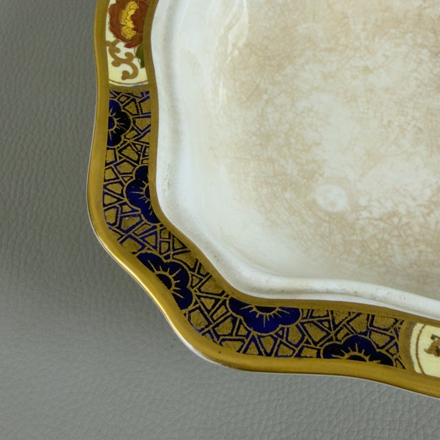 Antique English Hand-Decorated Porcelain Tureen from Soho Pottery, 1913 For Sale - Image 6 of 13