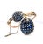 Gemstone 1960s Rose Gold Bypass Watch With 22ct Sapphire and Diamond Clusters, Uk For Sale - Image 7 of 11