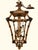 Mid 20th Century Vintage Mid-Century Faux Bamboo & Rattan Pagoda Hanging Lantern Pendant Chandelier For Sale - Image 5 of 8