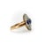 Late 19th Century Victorian 18k Gold Rose Cut Diamond and Sapphire Navette Ring, Size 6.5 For Sale In Los Angeles - Image 6 of 8
