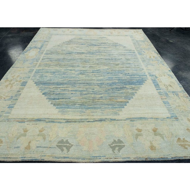 Turkish Oushak Rug 8'8" x 11'5" #18537 Explore a curated collection of hallway runners, wool rugs, and handmade...