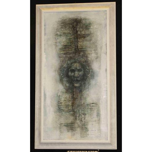 Pino Lancia, The Golden Fountain, 2020, Oil on Canvas For Sale - Image 3 of 3