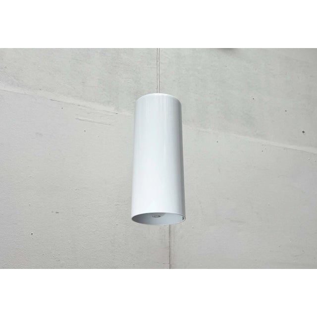Contemporary Vintage Danish Minimalist Model Pipeline Pendant Lamp by Ole Pless Jørgensen for Nordisk Solar, 1970s For Sale - Image 3 of 18