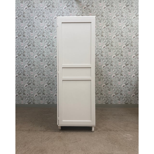 Vintage White Wardrobe, 1950s For Sale - Image 6 of 12