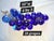Italian Cobalt Blue Murano Glass Drop Grape Cluster For Sale - Image 3 of 7