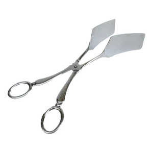 Vintage English(Sheffield,England) Silver Plate Scissor Tongs Serving Utensil