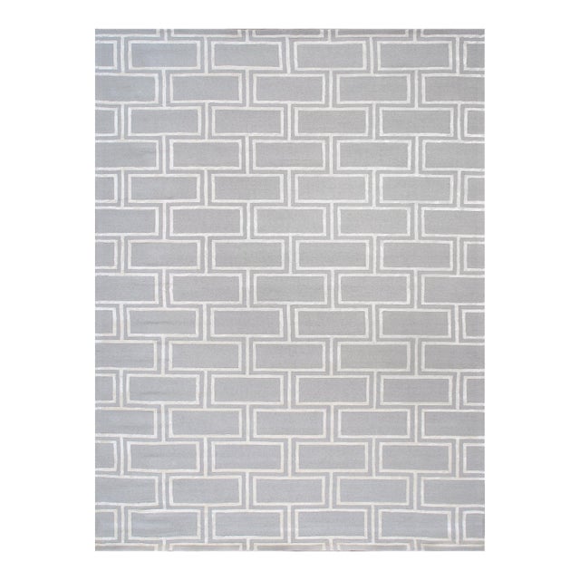 Pasargad Home Edgy Silver Area Rug, 8' 9'' X 11' 9'' For Sale