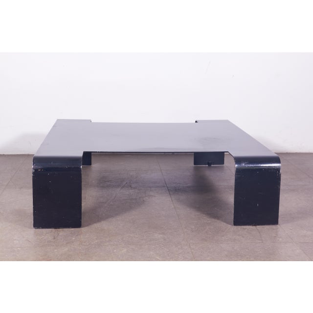 Curved Metal Coffee Table from Beniamino Bonettos, 1970s For Sale - Image 6 of 11