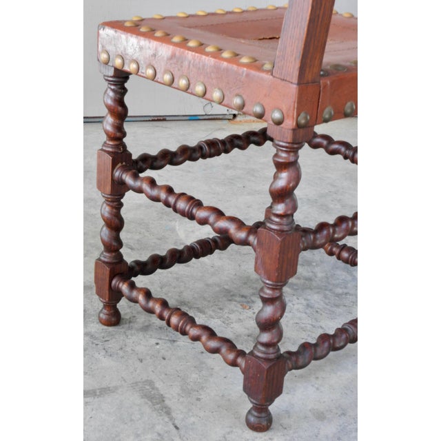Mid 19th Century 19th Century English Barley Twist Chairs- Sete of 6 For Sale - Image 5 of 10