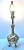 Vintage Gold Cast Metal Fruit Basket Table Lamp, Hollywood Regency For Sale - Image 9 of 9