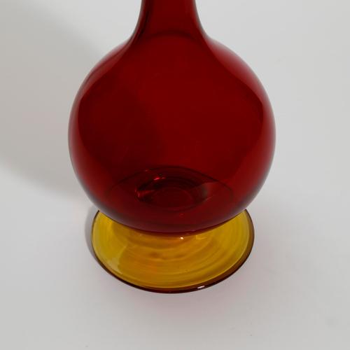 Hand-Blown Murano Glass Pencil Vase by Carlo Moretti, Italy, 1970s For Sale - Image 9 of 10