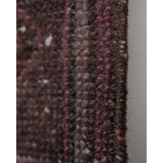 Vintage Purple Turkish Small 3x3 Rug - Handwoven Boho Carpet For Sale In San Francisco - Image 6 of 9