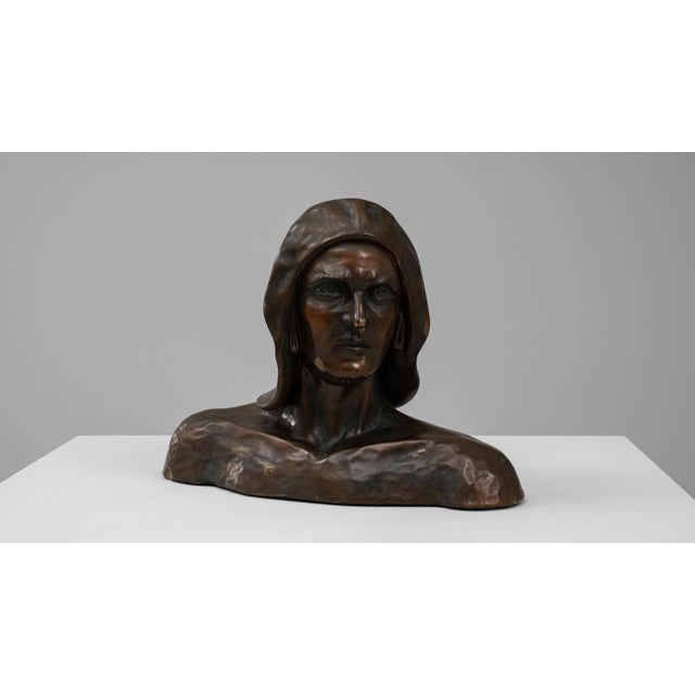 Mid 20th Century 20th Century French Plaster Bust of Man For Sale - Image 5 of 18