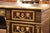 19th Century French Louis XVI Mahogany, Bronze & Leather-Top Partner Desk For Sale In Dallas - Image 6 of 15