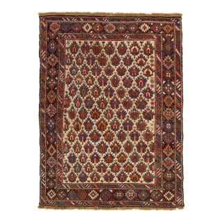 Antique Caucasian Kazak 3'6'' X 4'2'' For Sale