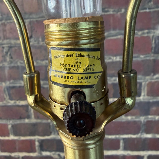 Mid 20th Century Alvino Bagni Italian Ceramic Table Lamp For Sale - Image 9 of 10