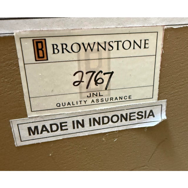 Contemporary Brownstone Brady Side Table For Sale - Image 3 of 12