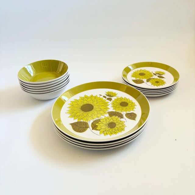 Mid Century Mikasa Duplex Dahlia by Ben Seibel Salad Plates - Set of 5 For Sale - Image 12 of 13