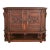 Antique French Gothic Revival Oak Bar Cabinet With Carved Figures, Circa 1890s For Sale